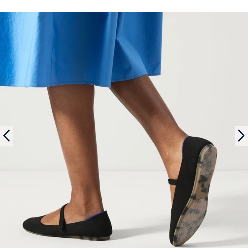 NWT Rothy’s square toe Mary Jane’s women 12.5 black.
